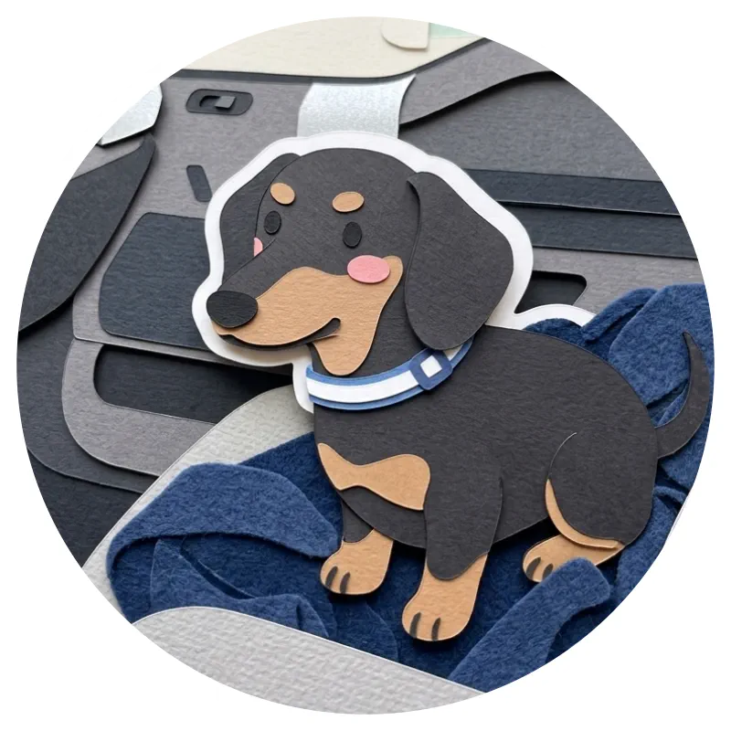 Zoey the Dachshund illustration